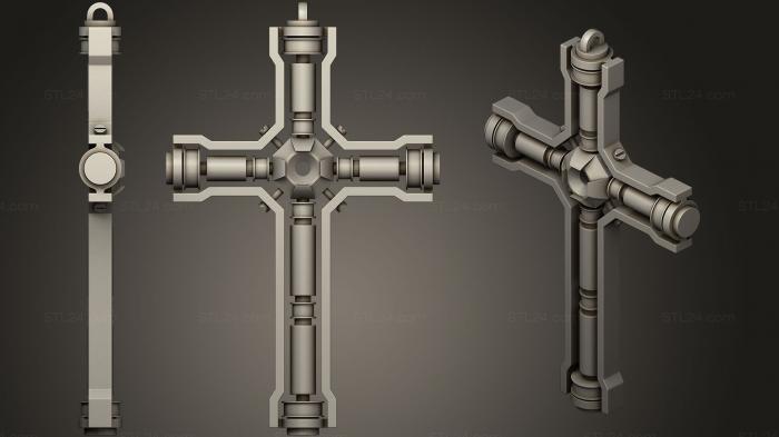 Кресты и распятия (Крест 4, KRS_0213) 3D модель для ЧПУ станка
